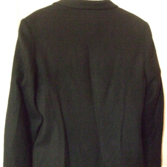 Oleg Cassini Black Double Breasted Suit, S - Picture 2 of 5